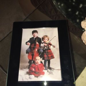 NWOT Benjamin Martin Black Glass  Picture Frame
